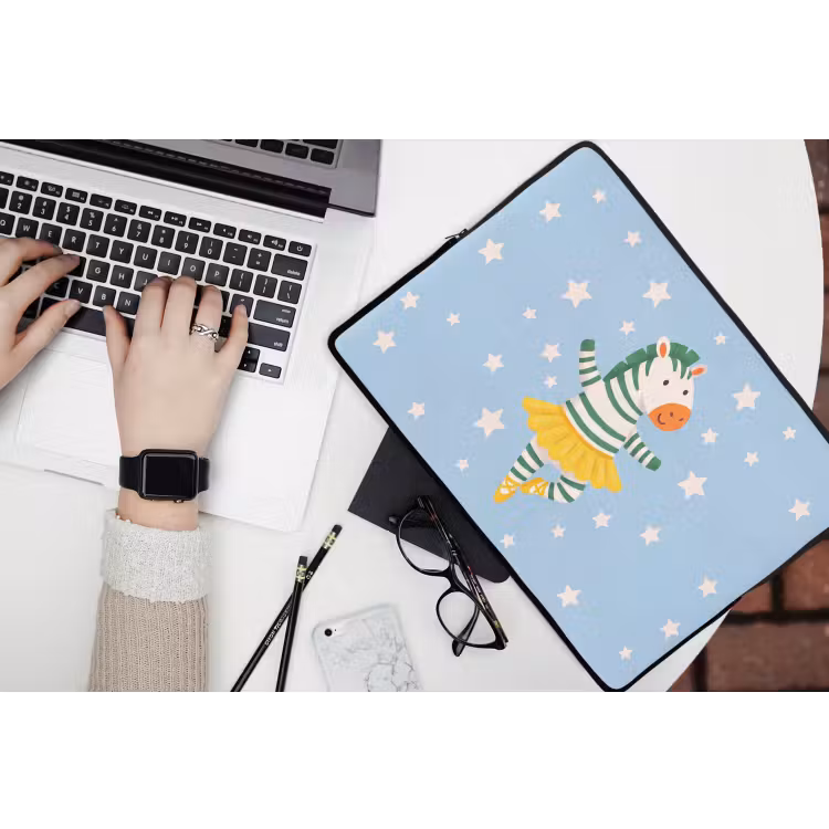 Laptophoes Dieren - Dans - Illustratie - Kinderkamer - Sterren — 3