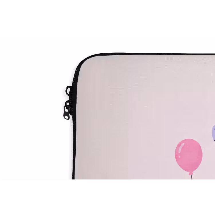 Laptophoes Dieren - Fiets - Vriendschap - Illustratie - Roze — 5