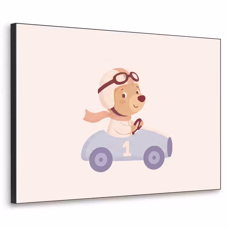 Art frame - Beer - Auto - Kinderkamer - Cartoon - Speels — 1