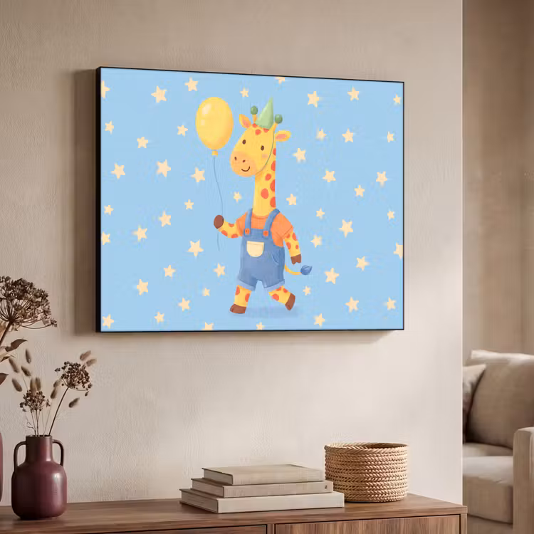 Art frame - Dieren - Giraffe - Ballon - Feest - Kinderkamer — 7