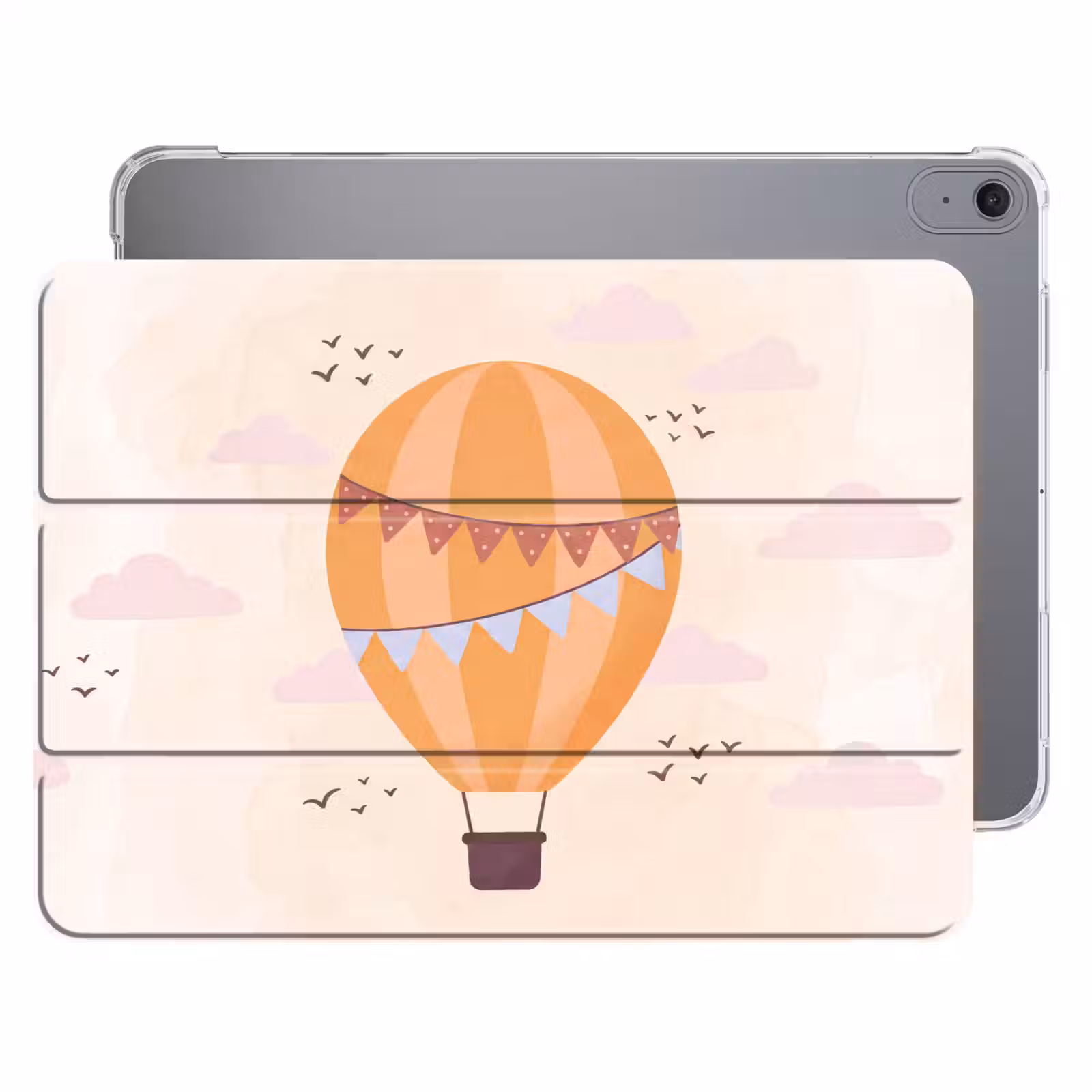 Luchtballon - Slingers - Avontuur - Illustratie - Oranje — 1