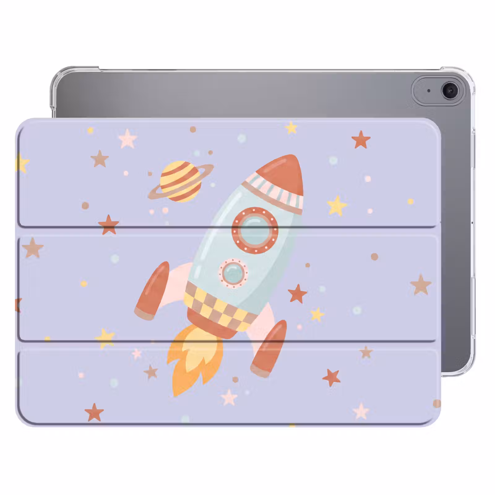Raket - Ruimte - Planeet - Illustratie — 1