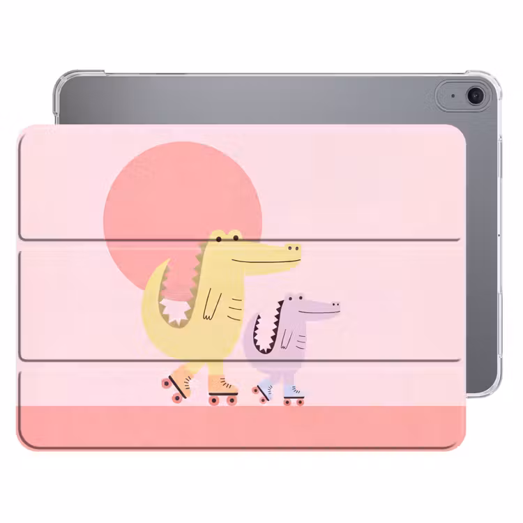 Dieren - Skaten - Illustratie - Speels - Roze — 1