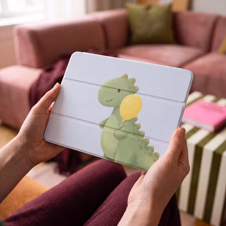 Dinosaurus - Ballon - Kinderkamer - Illustratie - Groen — 4