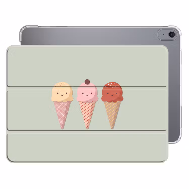 IJs - Hoorntjes - Eten - Illustratie - Vrolijk — 1