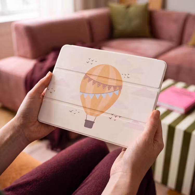 Luchtballon - Slingers - Avontuur - Illustratie - Oranje — 4