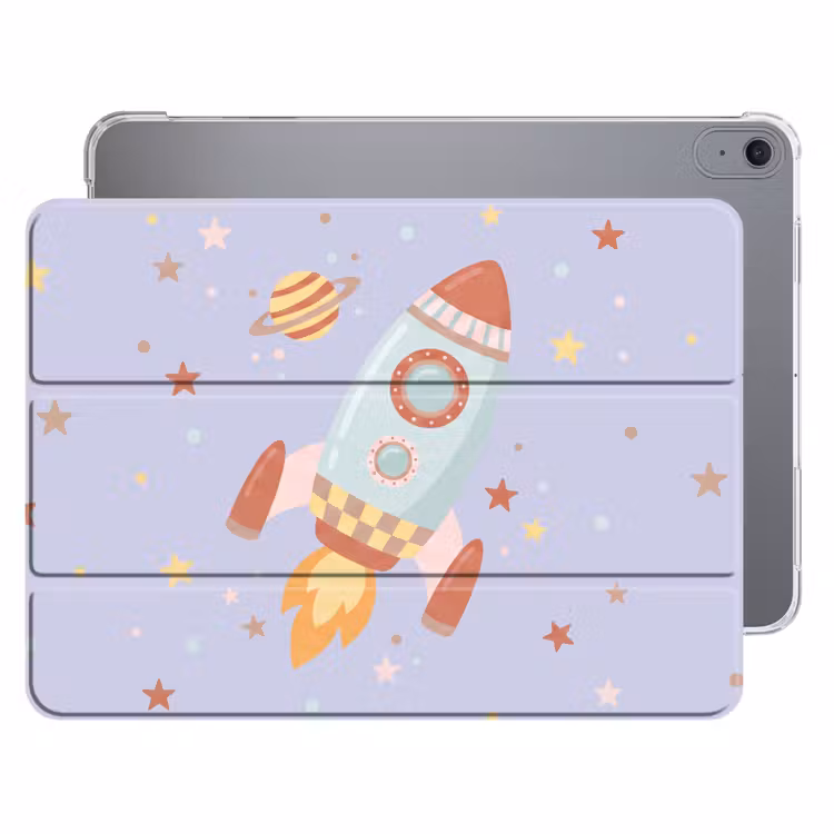 Raket - Ruimte - Planeet - Illustratie — 1