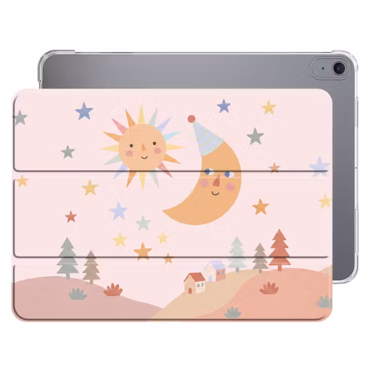 Zon - Maan - Sterren - Kinderkamer - Pastel — 1