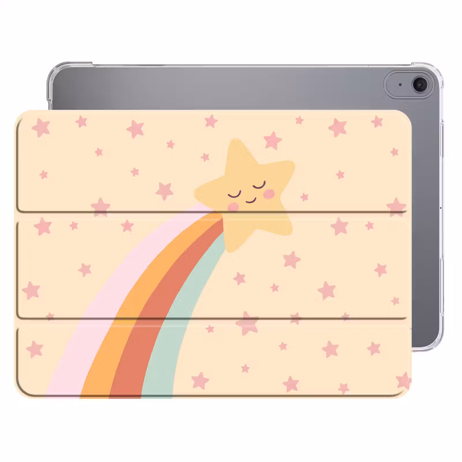 Ster - Regenboog - Nacht - Illustratie - Pastel — 1