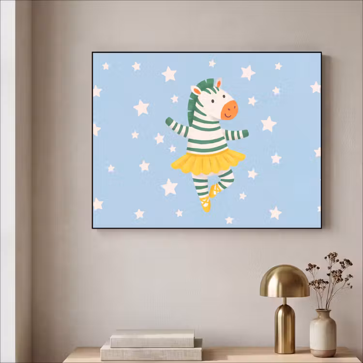 Art frame - Dieren - Dans - Illustratie - Kinderkamer - Sterren — 5