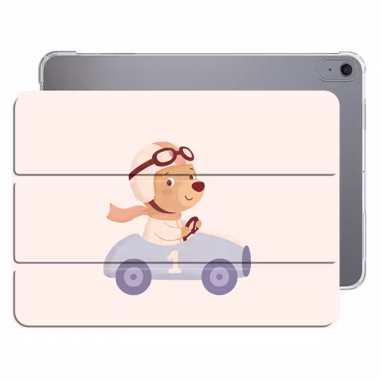Beer - Auto - Kinderkamer - Cartoon - Speels — 1