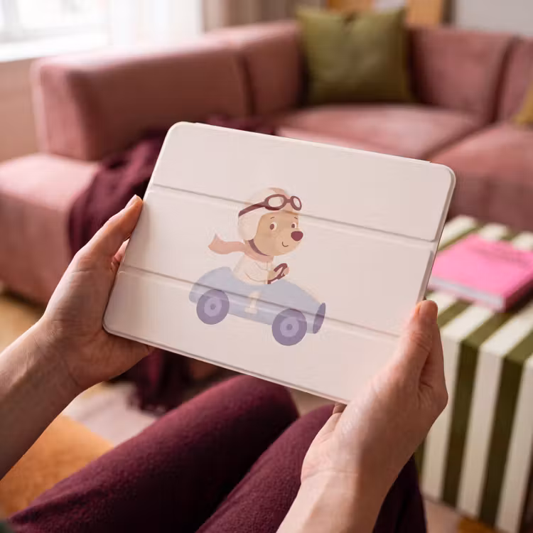 Beer - Auto - Kinderkamer - Cartoon - Speels — 4