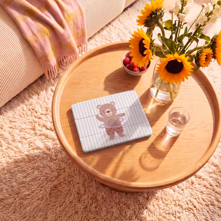 Beer - Hoepel - Kinderkamer - Illustratie - Bruin — 2