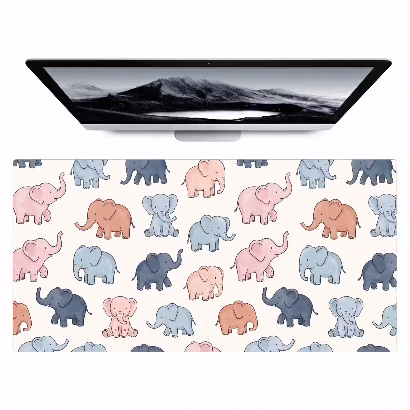 Bureau onderlegger - Dieren - Patroon - Kinderkamer - Pastel - Speels — 1