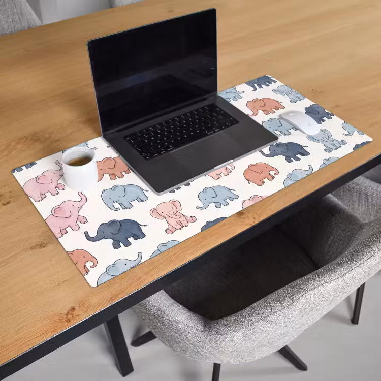 Bureau onderlegger - Dieren - Patroon - Kinderkamer - Pastel - Speels — 3