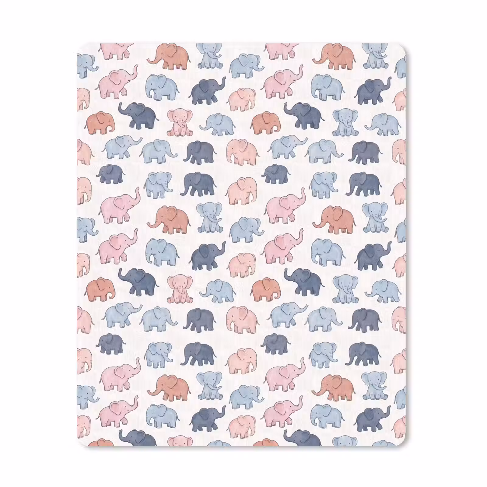 Muismat - Dieren - Patroon - Kinderkamer - Pastel - Speels — 1