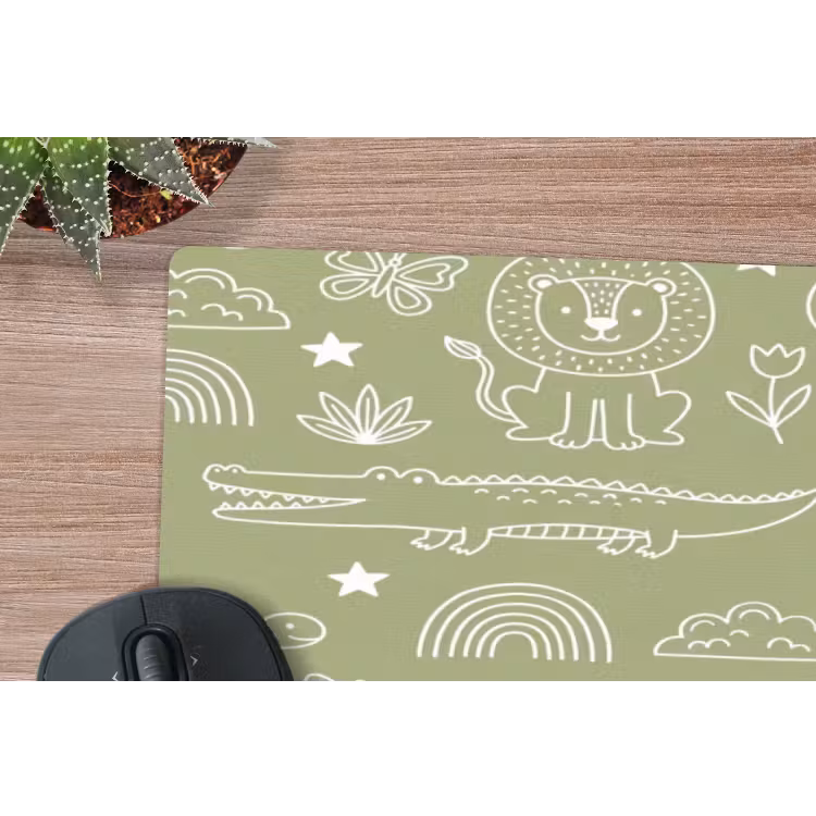 Muismat - Dieren - Patroon - Illustratie - Natuur - Groen — 5