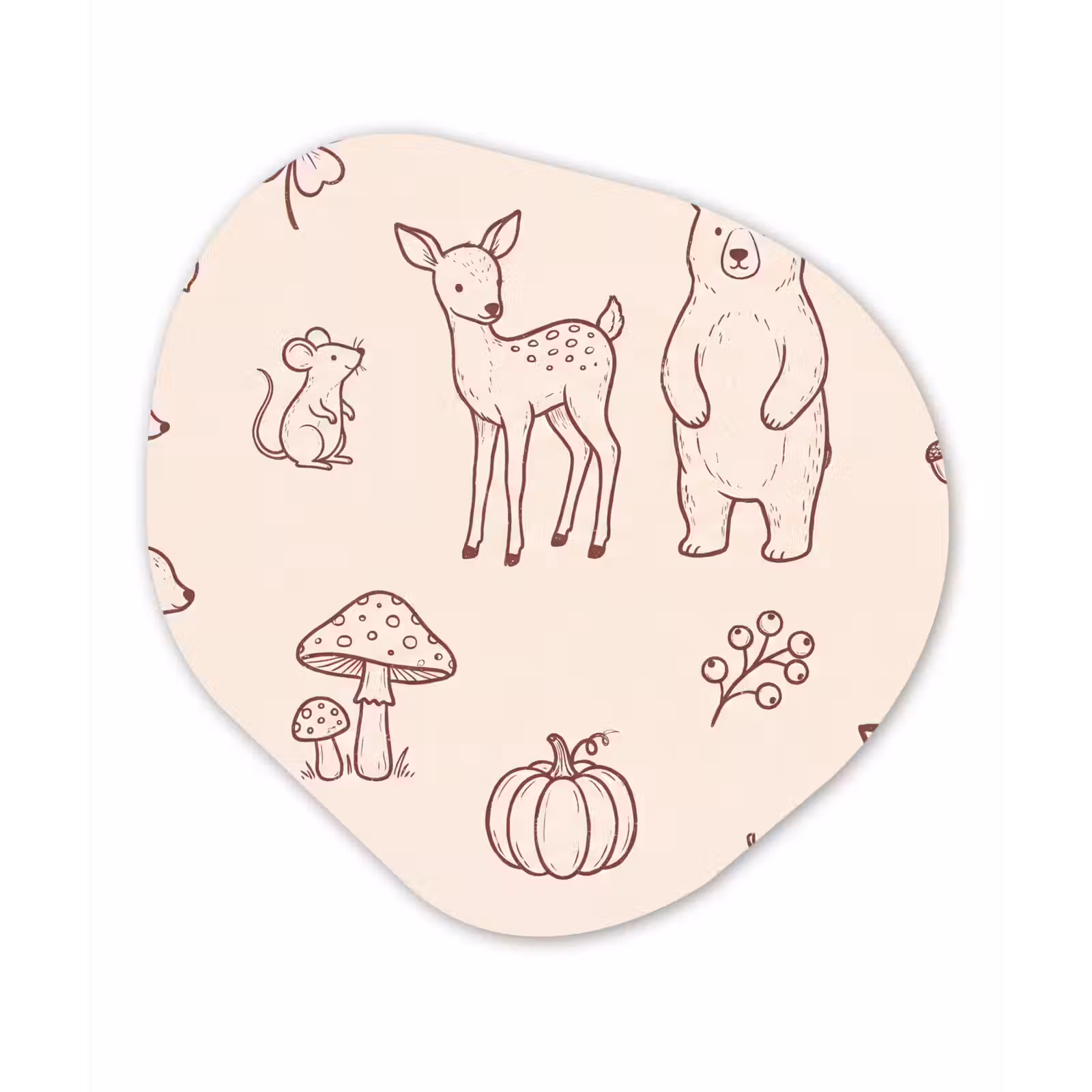 Organisch schilderij forex - Dieren - Bos - Natuur - Schets - Patroon — 1