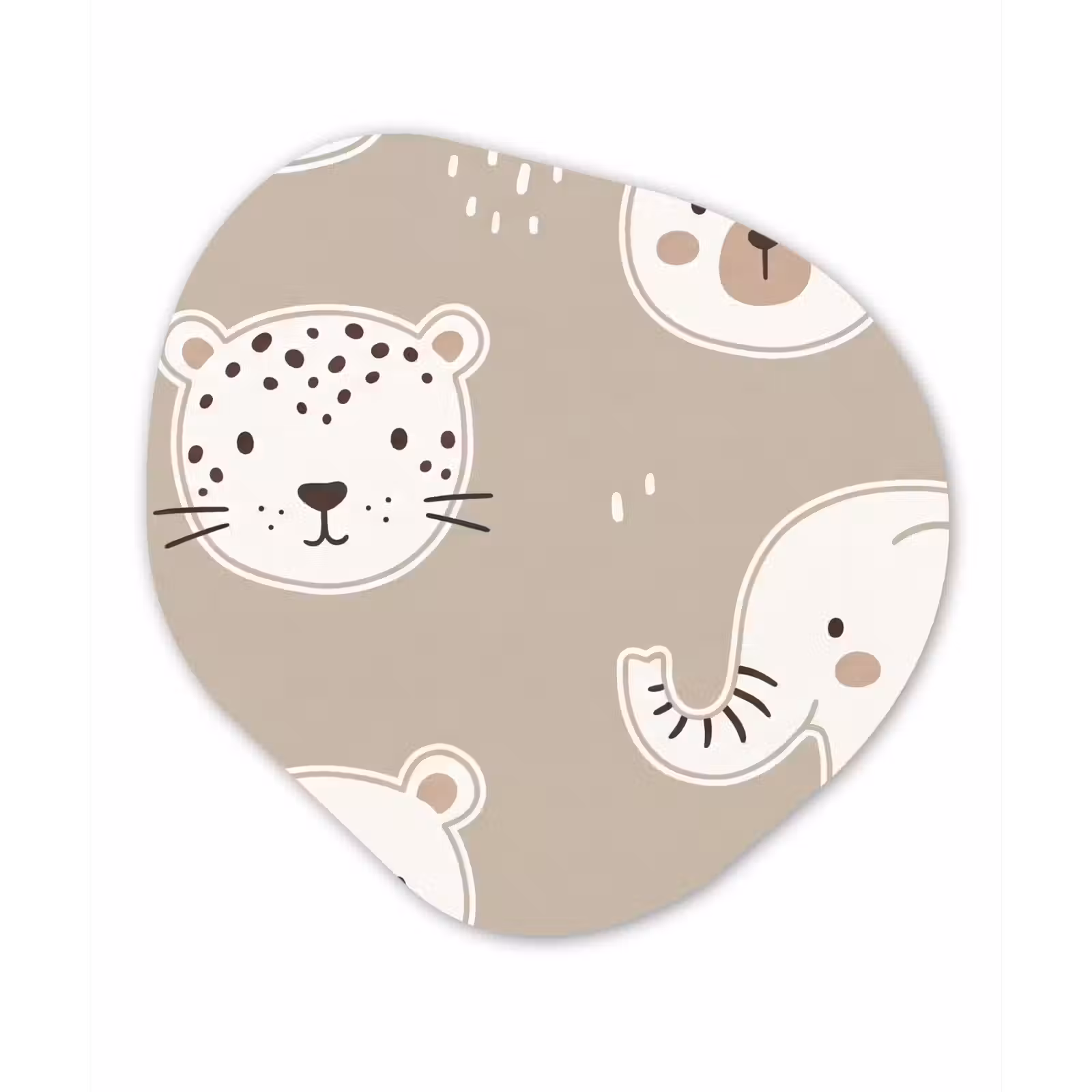 Organisch schilderij forex - Dieren - Patroon - Illustratie - Modern - Beige — 1