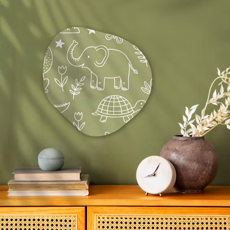 Organisch schilderij forex - Dieren - Patroon - Illustratie - Natuur - Groen — 2