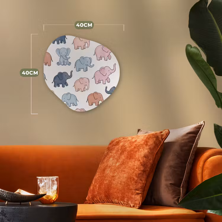 Organisch schilderij forex - Dieren - Patroon - Kinderkamer - Pastel - Speels — 4