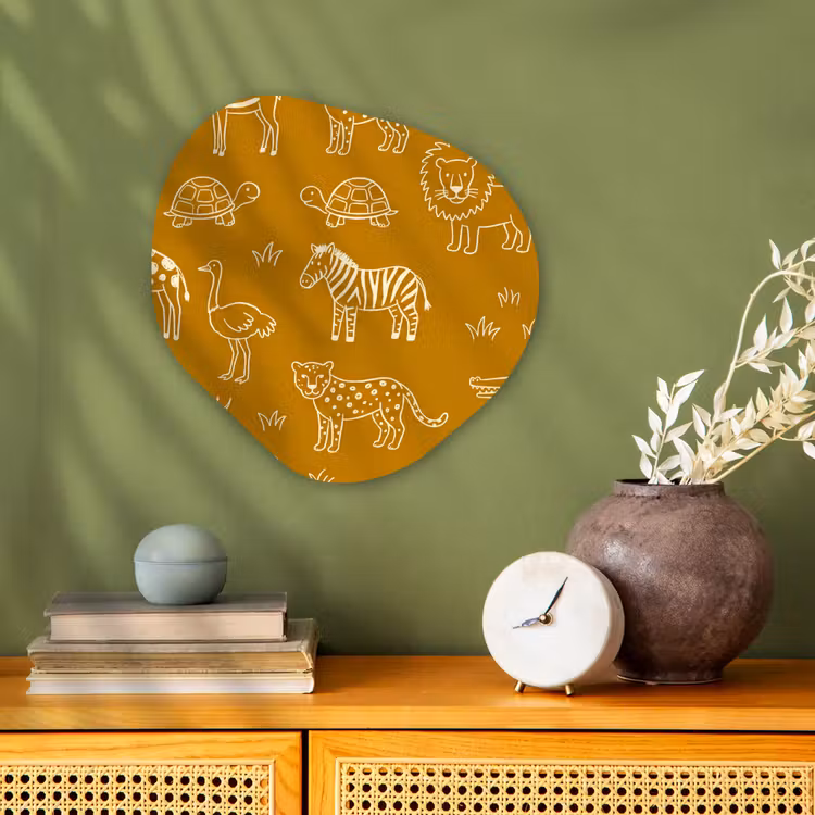 Organisch schilderij forex - Dieren - Safari - Patroon - Kinderlijk - Oker — 2