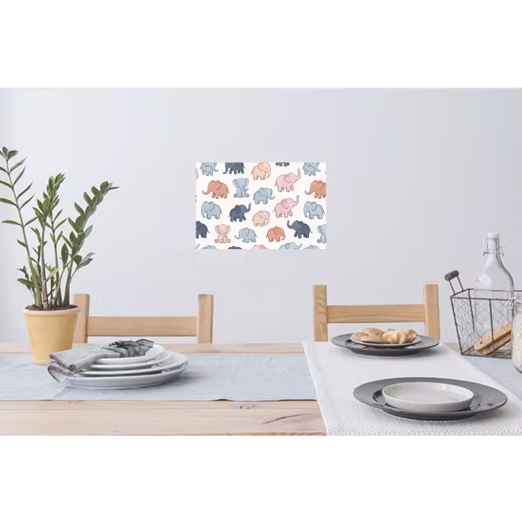 Muursticker - Dieren - Patroon - Kinderkamer - Pastel - Speels — 3
