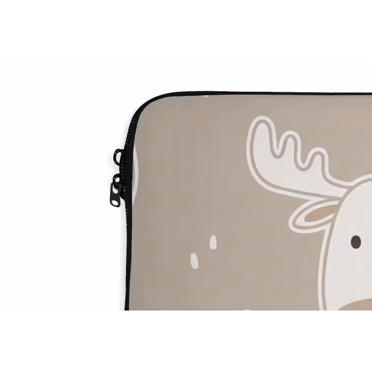 Laptophoes Dieren - Patroon - Illustratie - Modern - Beige — 5