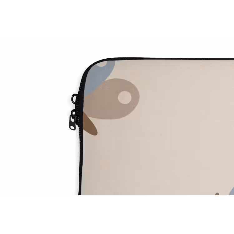 Laptophoes Insect - Vlinderpatroon - Abstract - Blauw - Beige — 5