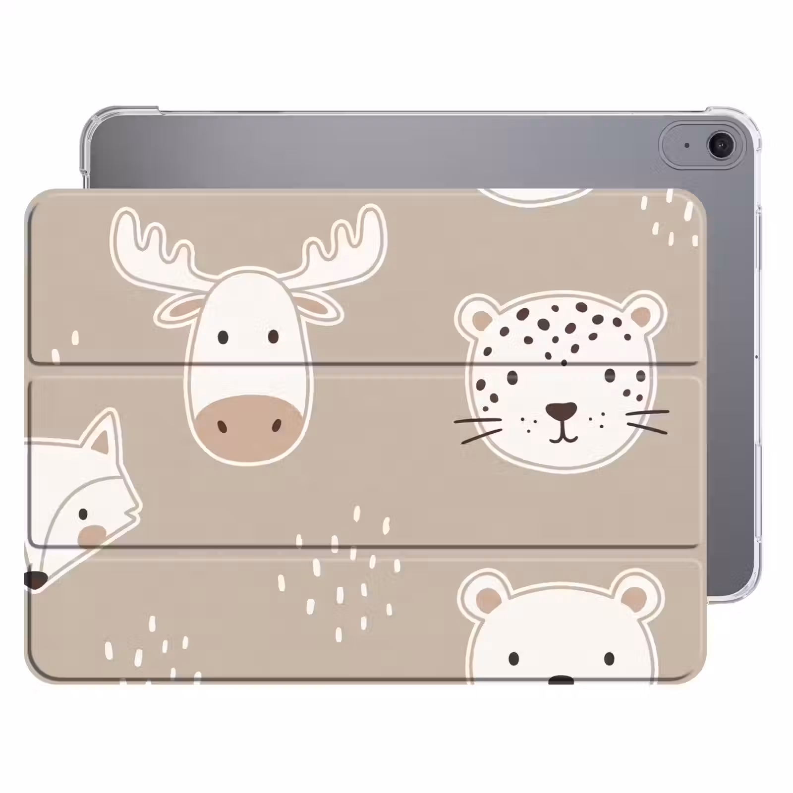 Dieren - Patroon - Illustratie - Modern - Beige — 1