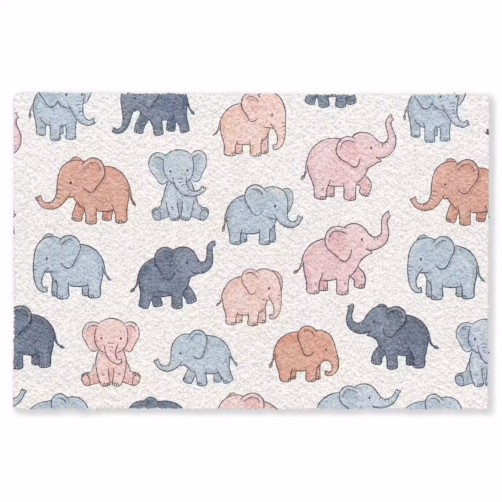 Vloerkleed - Dieren - Patroon - Kinderkamer - Pastel - Speels — 1
