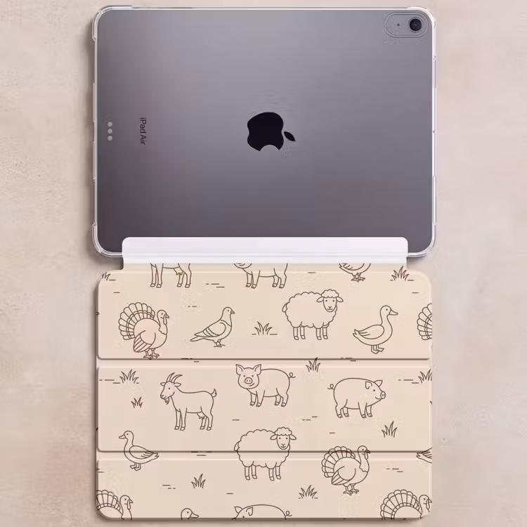 Dieren - Patroon - Boerderij - Minimalistisch - Beige — 6