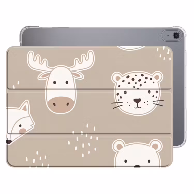Dieren - Patroon - Illustratie - Modern - Beige — 1