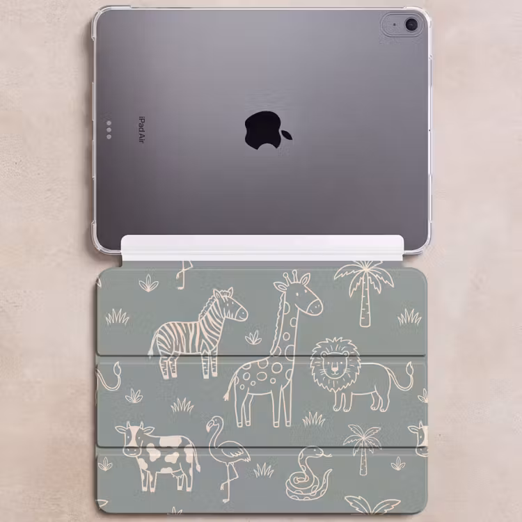 Dieren - Safari - Patroon - Illustratie - Groen — 6