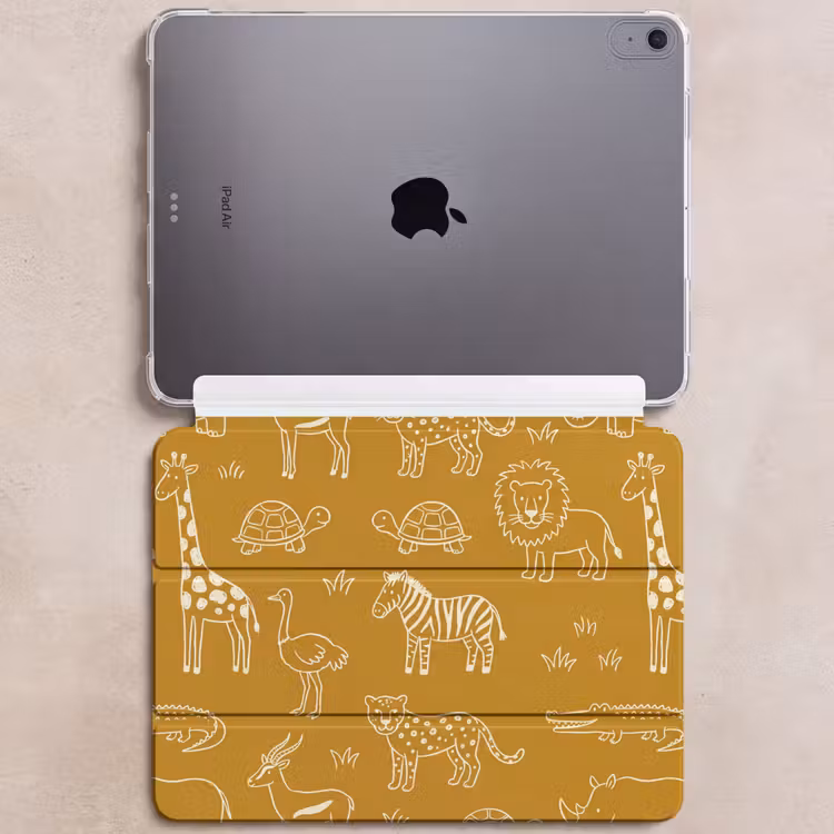 Dieren - Safari - Patroon - Kinderlijk - Oker — 6