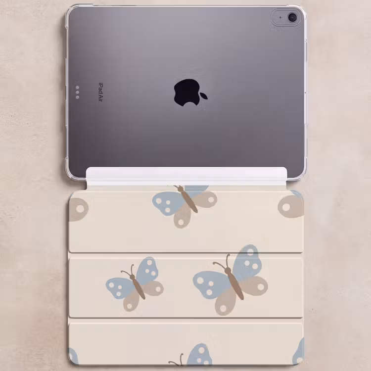 Insect - Vlinderpatroon - Abstract - Blauw - Beige — 6