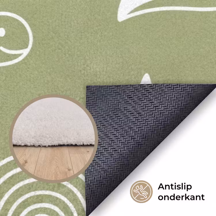 Vloerkleed - Dieren - Patroon - Illustratie - Natuur - Groen — 4