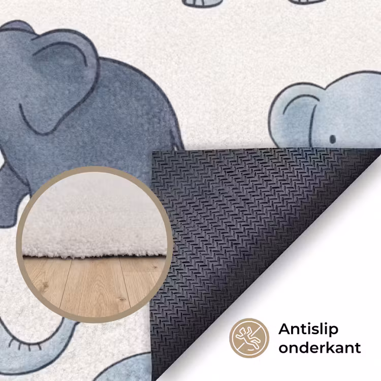 Vloerkleed - Dieren - Patroon - Kinderkamer - Pastel - Speels — 4