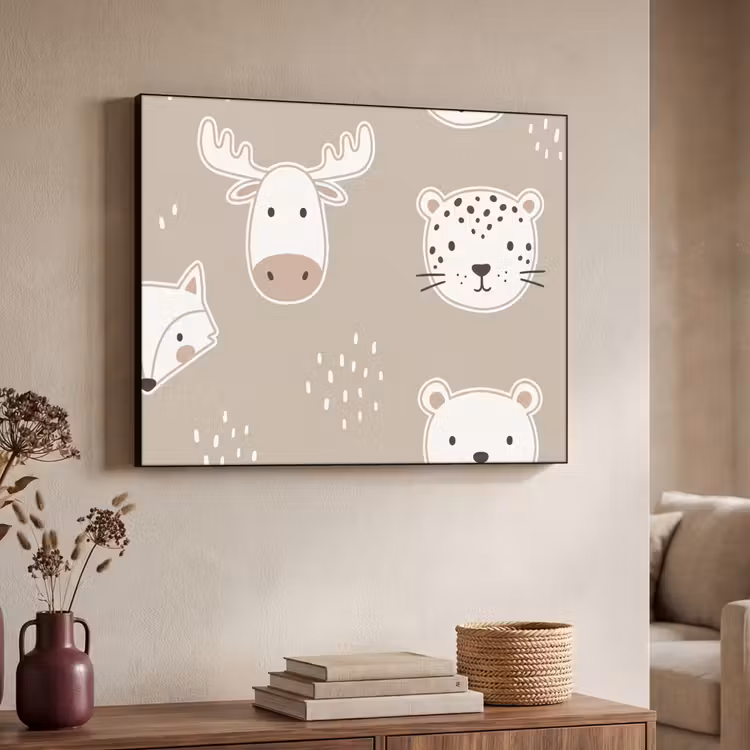 Art frame - Dieren - Patroon - Illustratie - Modern - Beige — 7