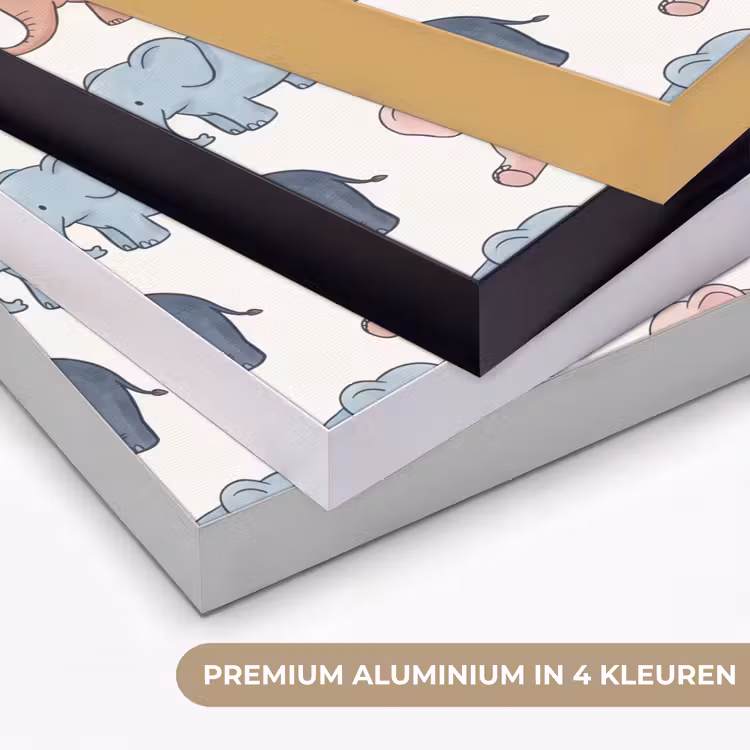 Art frame - Dieren - Patroon - Kinderkamer - Pastel - Speels — 2