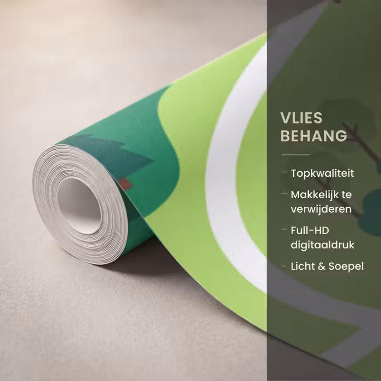 Behang - Platteland - Dieren - Illustratie — 3