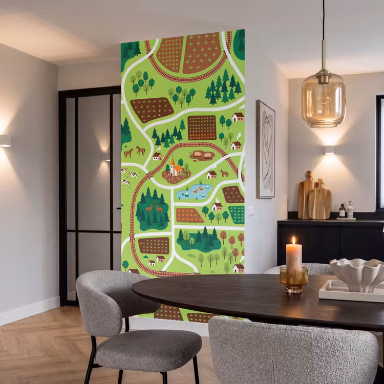Behang - Platteland - Dieren - Illustratie — 5