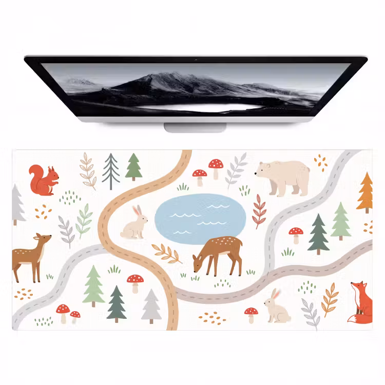 Bureau onderlegger - Dieren - Bos - Illustratie — 1