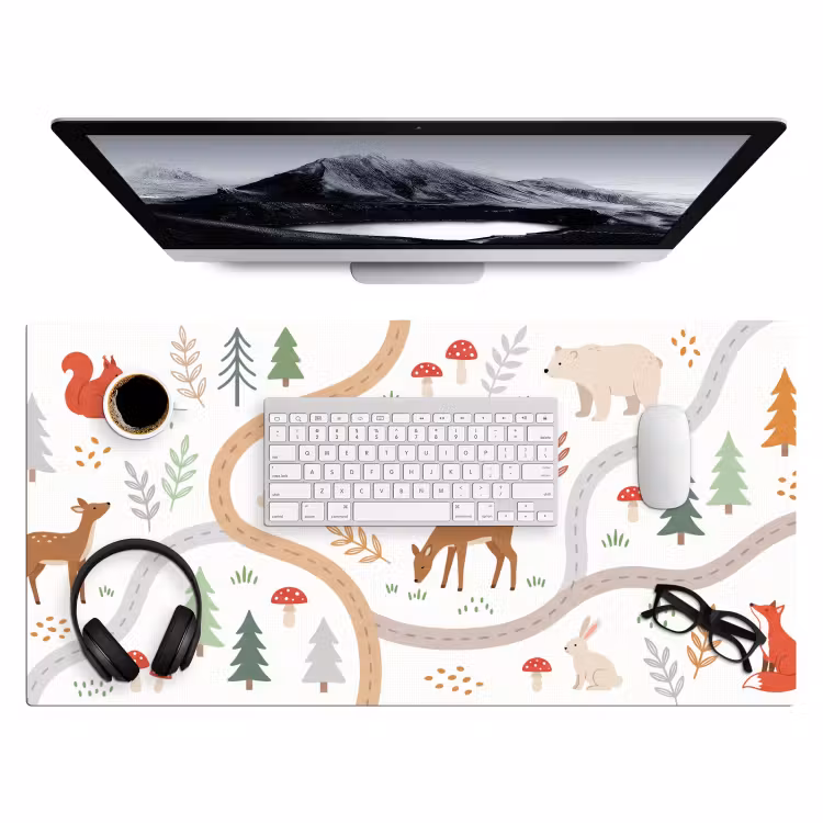 Bureau onderlegger - Dieren - Bos - Illustratie — 4