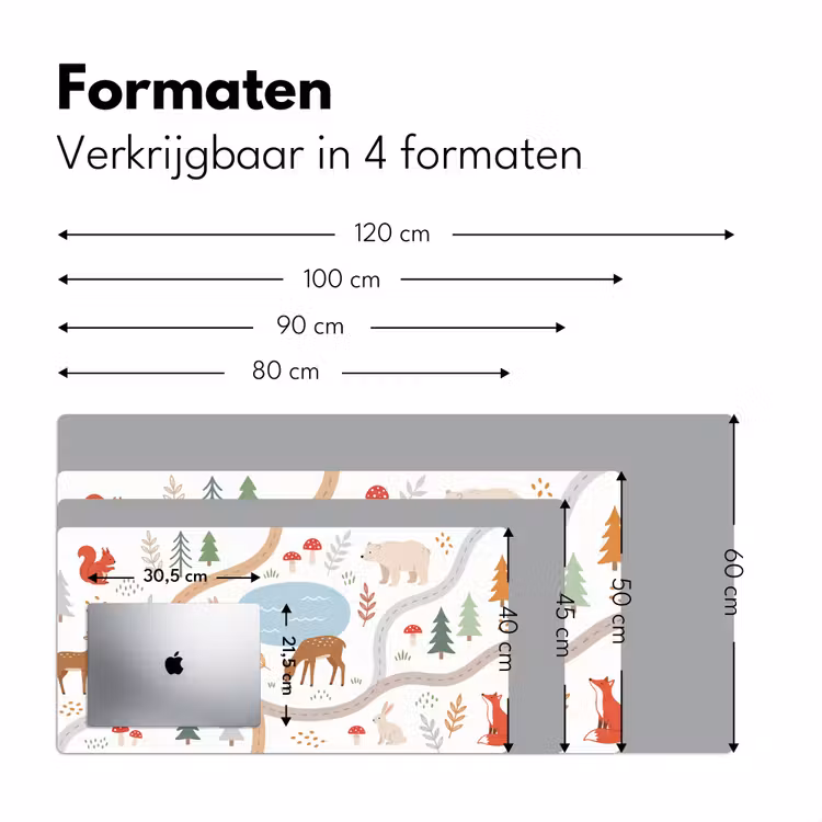 Bureau onderlegger - Dieren - Bos - Illustratie — 8