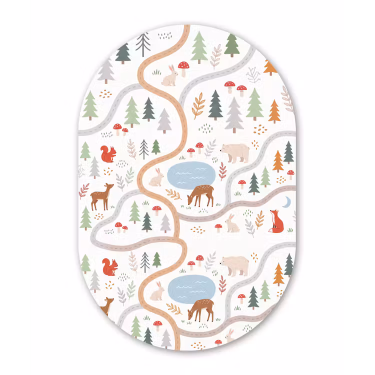 Muurovaal - Dieren - Bos - Illustratie — 3