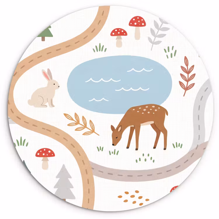 Muurcirkel - Dieren - Bos - Illustratie — 1