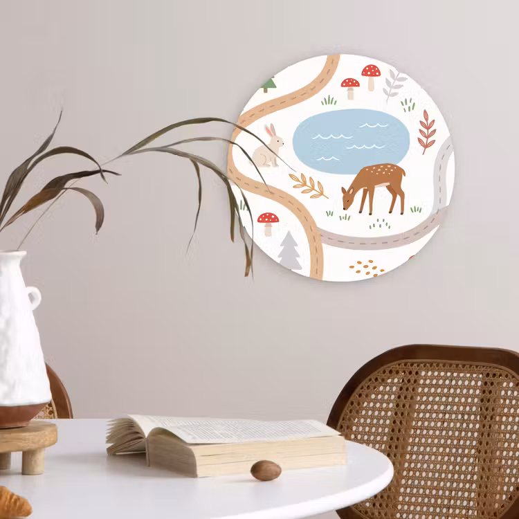 Muurcirkel - Dieren - Bos - Illustratie — 4