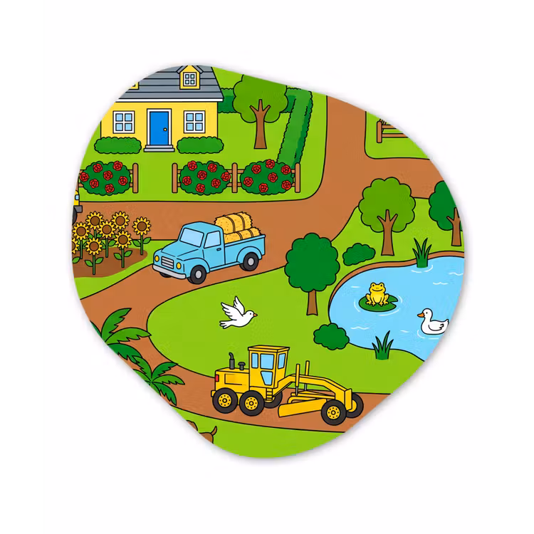 Organisch schilderij forex - Platteland - Dieren - Cartoon — 1