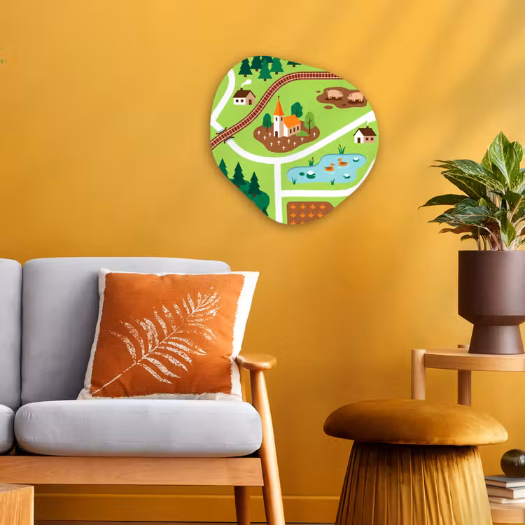Organisch schilderij forex - Platteland - Dieren - Illustratie — 3